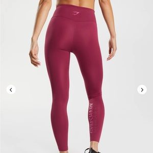 Gymshark Graphics Fraction Leggings - Currant Pink